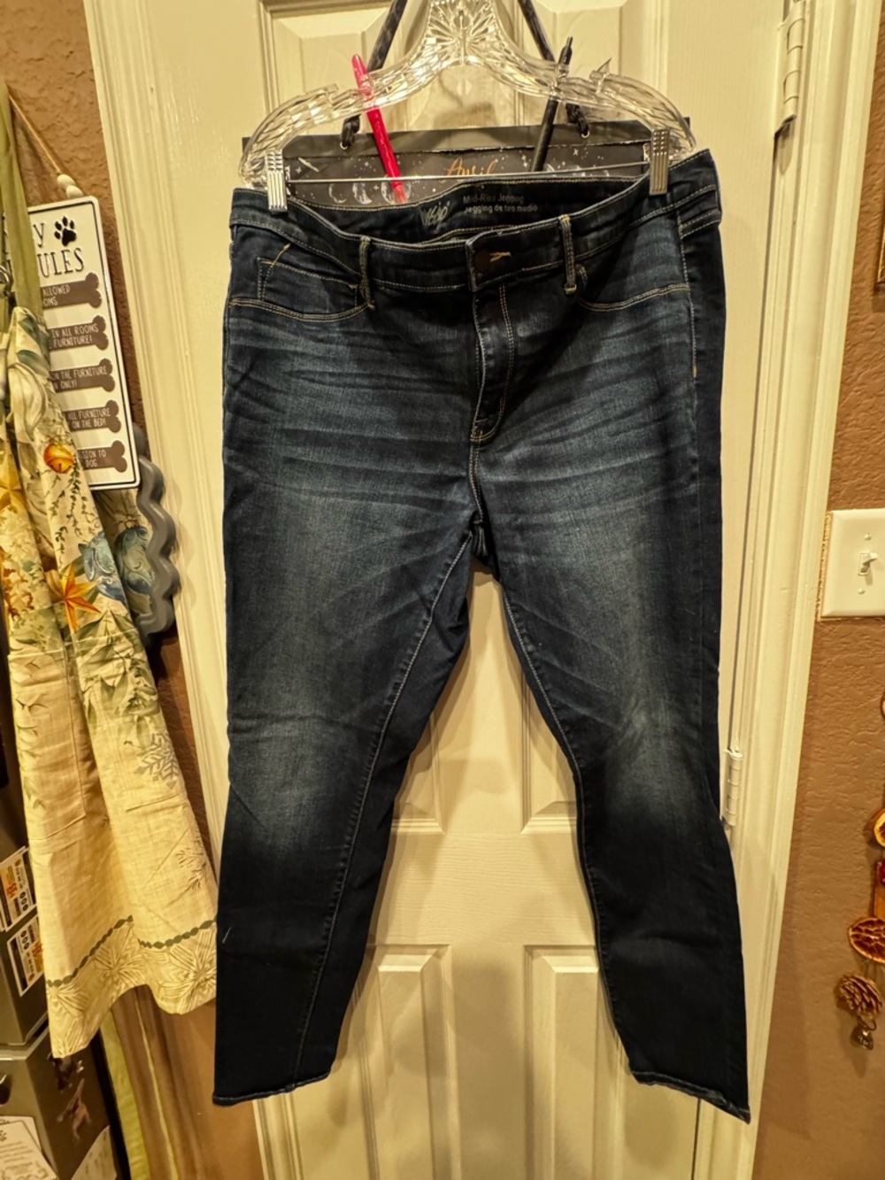 Mossimo Supply Co. Women's Dark Blue Skinny Jeans